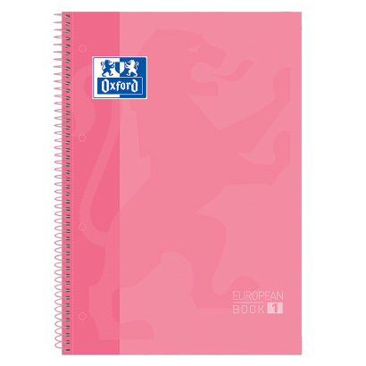 OXFORD CLASSIC Europeanbook 1 - A4+ - Tapa Extradura - Cuaderno espiral microperforado - 5x5 - 80 Hojas - SCRIBZEE- ROSA CHICLE - 400040984_1100_1701172061