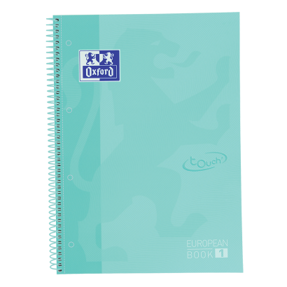 OXFORD TOUCH Europeanbook 1 WRITE&ERASE - A4+ - Extra harde kaft - Microgeperforeerd spiraal notitieboek - gelijnd - 80 Pagina's - SCRIBZEE - PASTEL MINT - 400138326_1100_1686201636 - OXFORD TOUCH Europeanbook 1 WRITE&ERASE - A4+ - Extra harde kaft - Microgeperforeerd spiraal notitieboek - gelijnd - 80 Pagina's - SCRIBZEE - PASTEL MINT - 400138326_1101_1686201636