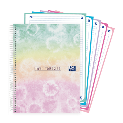 OXFORD TIE DYE Europeanbook 5 - A4+ - Capa Extradura - Caderno espiral microperfurado - Pautado - 120 Folhas - SCRIBZEE - 2 modelos - 400160851_1201_1686174969 - OXFORD TIE DYE Europeanbook 5 - A4+ - Capa Extradura - Caderno espiral microperfurado - Pautado - 120 Folhas - SCRIBZEE - 2 modelos - 400160851_4100_1686174944 - OXFORD TIE DYE Europeanbook 5 - A4+ - Capa Extradura - Caderno espiral microperfurado - Pautado - 120 Folhas - SCRIBZEE - 2 modelos - 400160851_1100_1686174961