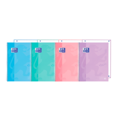 OXFORD TOUCH Europeanbook 1 WRITE&ERASE - A4+ - Tapa Extradura - Cuaderno espiral microperforado - 1 Línea - 80 Hojas - SCRIBZEE - SURTIDO PASTEL - 400184004_1200_1706531026