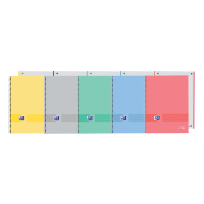 OXFORD & YOU Europeanbook 1 - A4+ - Tapa Extradura - Cuaderno espiral microperforado W&E - 1 Linea - 80 Hojas - SCRIBZEE - COLORES PASTEL - 400184005_1200_1706531028