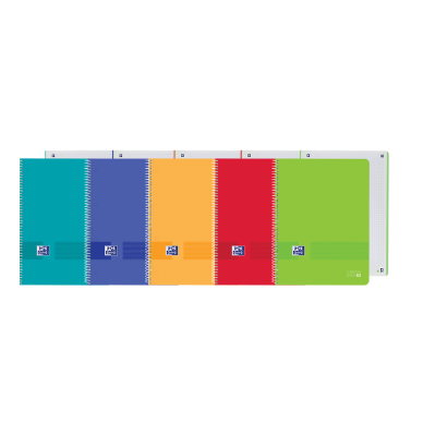 OXFORD LIVE & GO Europeanbook 1 - A4+ - Tapa de Plástico - Cuaderno espiral microperforado - 5x5 - 80 Hojas - SCRIBZEE - COLORES VIVOS - 400184007_1200_1706108055