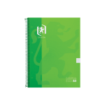 EUROPEAN CLASSIC Europeanbook 1 - A4+ - Cubiertas Extraduras - Cuaderno argollado microperforado - Cuadrícula Chica 5x5 - 80 Hojas - SCRIBZEE - VERDE - 400163288_1100_1686187109