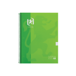 EUROPEAN CLASSIC Europeanbook 1 - A4+ - Cubiertas Extraduras - Cuaderno argollado microperforado - Cuadrícula Grande 7x7 - 80 Hojas - SCRIBZEE - VERDE - 400163292_1100_1686187188