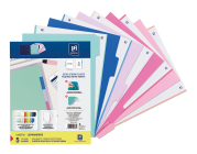 EUROPEAN SEPARADORES PLÁSTICO PASTEL - CARTA - Plástico rígido - 5 posiciones - 5 perforaciones - 400174383_1100_1689758718